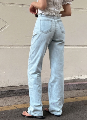 Heritage Glamour ライトブルーデニムパンツ NEEDBY heritage/ニードバイヘリテージ】LUNA 80s MD BLUE