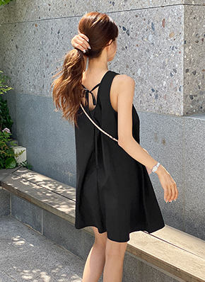 バックリボンミニワンピース | レディースファッション通販 - DHOLIC