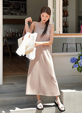 リブタンクトップワンピース | レディースファッション通販 - DHOLIC