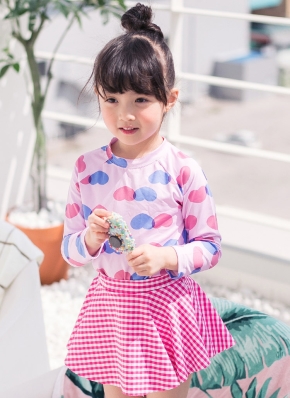 カラフルハートラッシュガード上下SET | レディースファッション