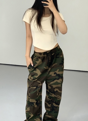 明日削除します。　FR2 梅　カモフラージュ柄 カーゴパンツ レディース FR2梅 エフアールツー うめ パンツ カモフラ - メルカリ