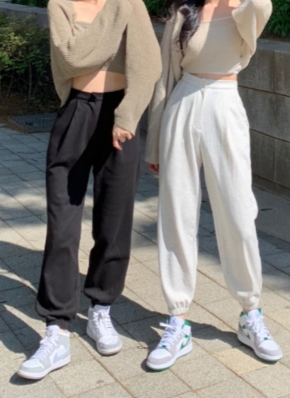 VENHIT FOCUS-ピンタック-スウェットパンツ ピンタックスウェットパンツ(S GREY): パンツanuans