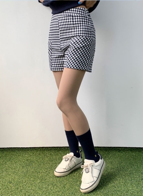 コムデギャルソン ガール ギンガムチェックショートパンツ Sサイズ Black & White Gingham Check Shorts by Comme des Garçons Girl