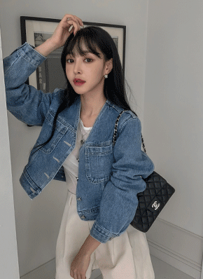 【美品】. Vネックデニムジャケット 楽天市場】【再販】【即納】cafune カフネ Vネックオーバー