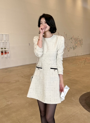 ツイードフレアミニワンピース | レディースファッション通販 - DHOLIC