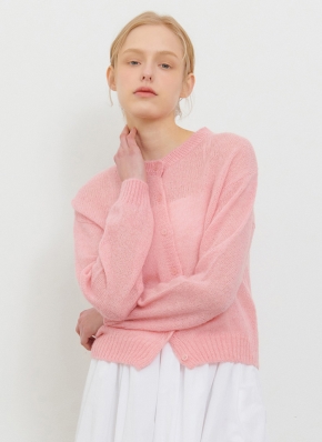 cfcl カーディガン　ピンク CFCL/シーエフシーエル】FLUTED CROPPRED SHIRT CARDIGAN