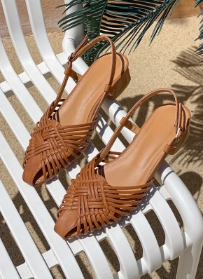 Sling back Sandal ブークレ スリングバックサンダル エスニックスリングバックサンダル | レディースファッション