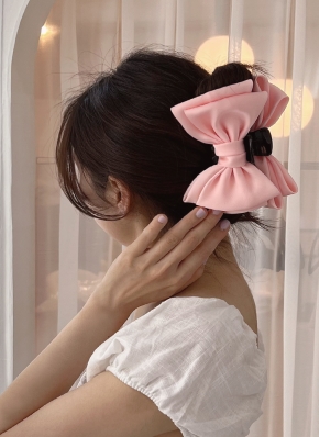 liberty＊トリプルリボンのバンスクリップ＊ミシェル×グレイッシュ