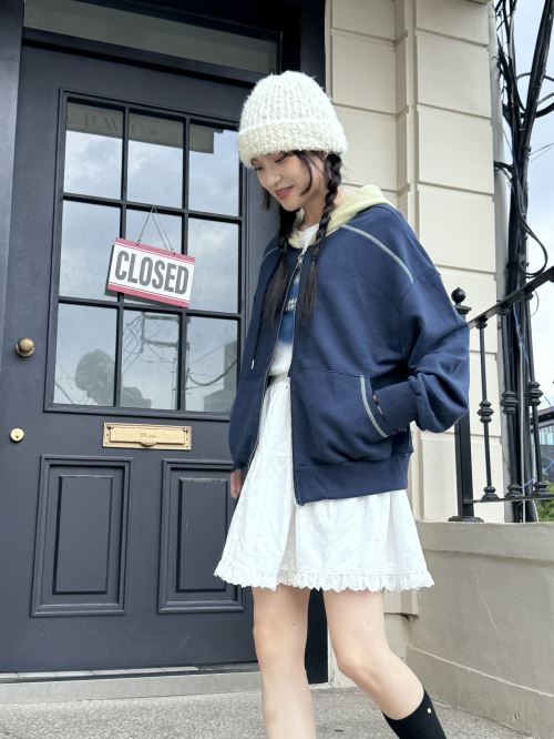美品 希少 90s ボアジップアップパーカー 中綿キルティング デサント製 1850971_24411324_1408533512_k3