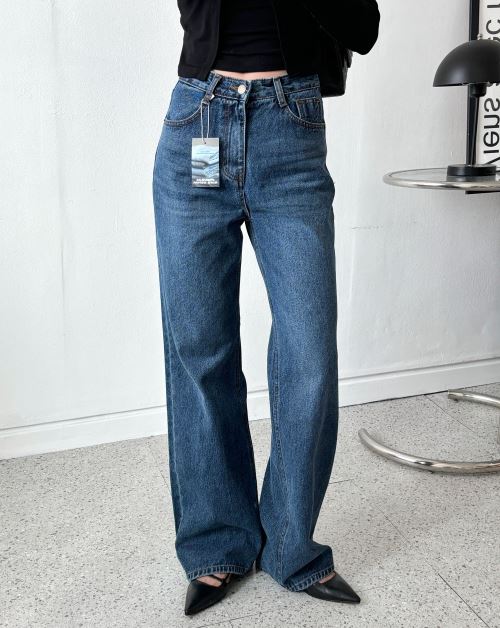 FENDI 25SS フラワープリント ストレートロング デニムパンツ FENDI 25SS フラワープリント ストレートロング デニムパンツ