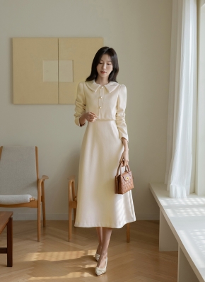 ★ChicLine★ゴールドボタンAラインワンピース 1869945_24626262_k3.jpg