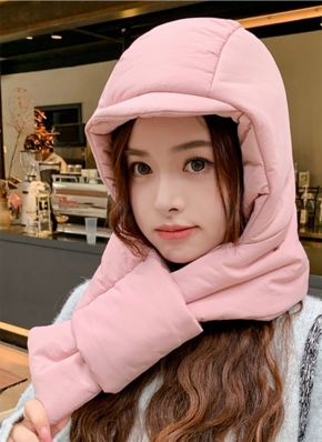 中綿クロスマフラーバラクラバキャップ | レディース