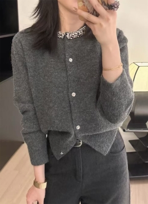 ニットロングカーディガン&ワンピースSET | レディース