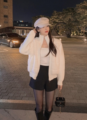 DHOLIC 2WAYニットスリーブエコファーダウンジャンパー 2WAYニットスリーブエコファーダウンジャンパー | レディース