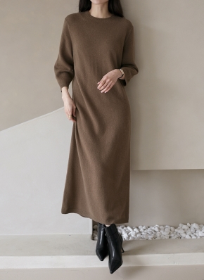 美品　CFCL ウール　サイドスリット　ニットワンピース　M ウール7分袖ニットワンピース | レディースファッション通販 - DHOLIC