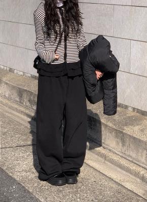 2WAY裏起毛サイドラインスウェットパンツ | レディースファッション